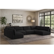 Meridian Furniture Ease Black Fabric Modular Sectional