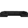 Meridian Furniture Ease Black Fabric Modular Sectional