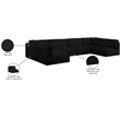 Meridian Furniture Ease Black Fabric Modular Sectional