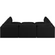Meridian Furniture Ease Black Fabric Modular Sectional