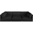 Meridian Furniture Ease Black Fabric Modular Sectional
