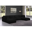Meridian Furniture Ease Black Fabric Modular Sectional