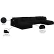 Meridian Furniture Ease Black Fabric Modular Sectional