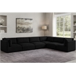Meridian Furniture Ease Black Fabric Modular Sectional
