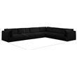 Meridian Furniture Ease Black Fabric Modular Sectional