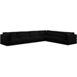 Meridian Furniture Ease Black Fabric Modular Sectional