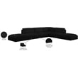 Meridian Furniture Ease Black Fabric Modular Sectional