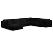 Meridian Furniture Ease Black Fabric Modular Sectional