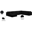 Meridian Furniture Ease Black Fabric Modular Sectional