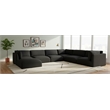 Meridian Furniture Ease Black Fabric Modular Sectional