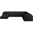 Meridian Furniture Ease Black Fabric Modular Sectional