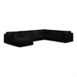 Meridian Furniture Ease Black Fabric Modular Sectional