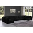 Meridian Furniture Ease Black Fabric Modular Sectional