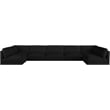 Meridian Furniture Ease Black Fabric Modular Sectional