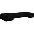 Meridian Furniture Ease Black Fabric Modular Sectional