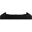 Meridian Furniture Ease Black Fabric Modular Sectional