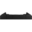 Meridian Furniture Ease Black Fabric Modular Sectional