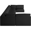 Meridian Furniture Ease Black Fabric Modular Sectional