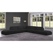 Meridian Furniture Ease Black Fabric Modular Sectional