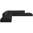 Meridian Furniture Ease Black Fabric Modular Sectional