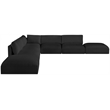 Meridian Furniture Ease Black Fabric Modular Sectional