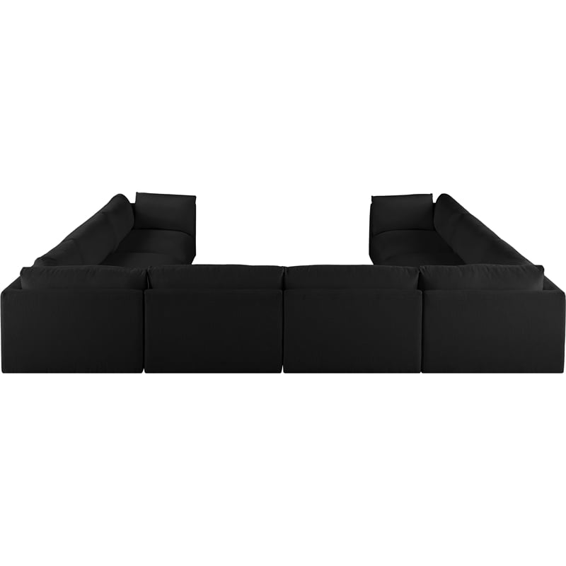 Meridian Furniture Ease Black Fabric Modular Sectional