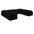 Meridian Furniture Ease Black Fabric Modular Sectional