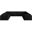 Meridian Furniture Ease Black Fabric Modular Sectional