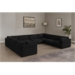 Meridian Furniture Ease Black Fabric Modular Sectional