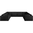 Meridian Furniture Ease Black Fabric Modular Sectional