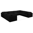 Meridian Furniture Ease Black Fabric Modular Sectional