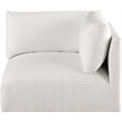 Meridian Furniture Ease Cream Fabric Corner
