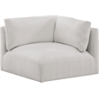 Meridian Furniture Ease Cream Fabric Corner