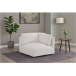 Meridian Furniture Ease Cream Fabric Corner