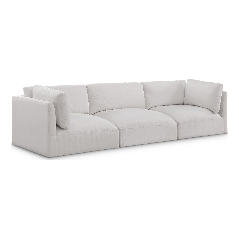 Meridian Furniture Ease Cream Fabric Modular Sofa