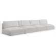 Meridian Furniture Ease Cream Fabric Modular Sofa
