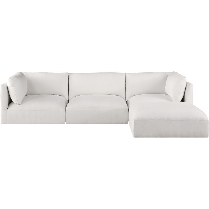 Meridian Furniture Ease Cream Fabric Modular Sectional