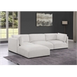 Meridian Furniture Ease Cream Fabric Modular Sectional