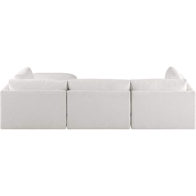 Meridian Furniture Ease Cream Fabric Modular Sectional