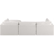 Meridian Furniture Ease Cream Fabric Modular Sectional