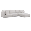 Meridian Furniture Ease Cream Fabric Modular Sectional