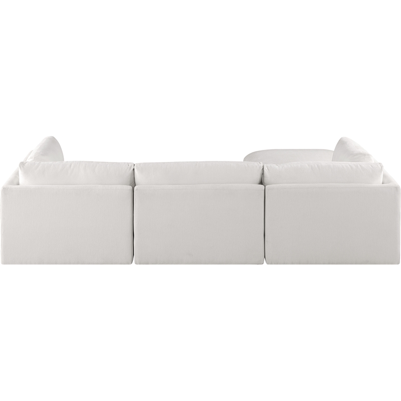 Meridian Furniture Ease Cream Fabric Modular Sectional