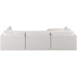 Meridian Furniture Ease Cream Fabric Modular Sectional