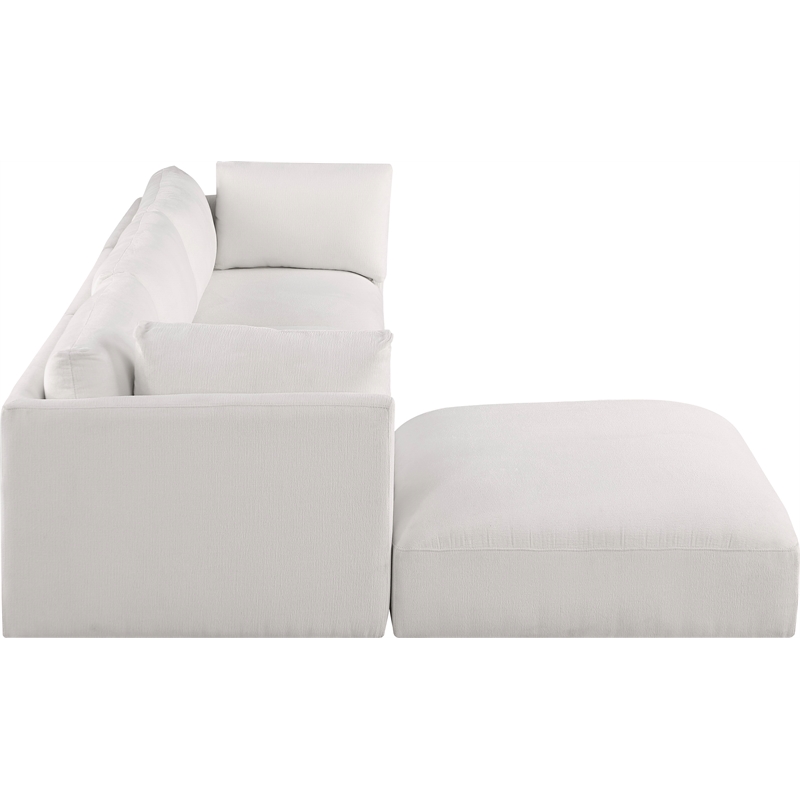 Meridian Furniture Ease Cream Fabric Modular Sectional