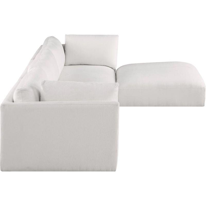 Meridian Furniture Ease Cream Fabric Modular Sectional