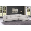 Meridian Furniture Ease Cream Fabric Modular Sectional