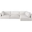 Meridian Furniture Ease Cream Fabric Modular Sectional