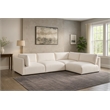 Meridian Furniture Ease Cream Fabric Modular Sectional