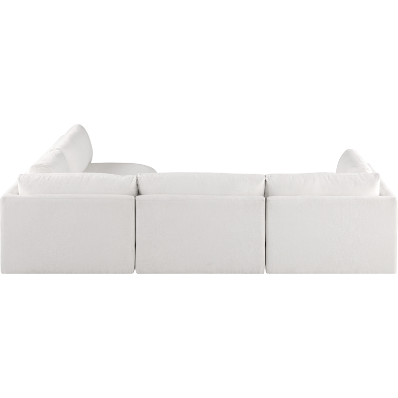 Meridian Furniture Ease Cream Fabric Modular Sectional