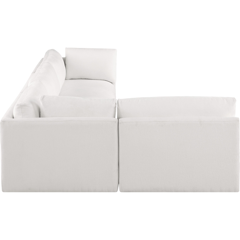 Meridian Furniture Ease Cream Fabric Modular Sectional
